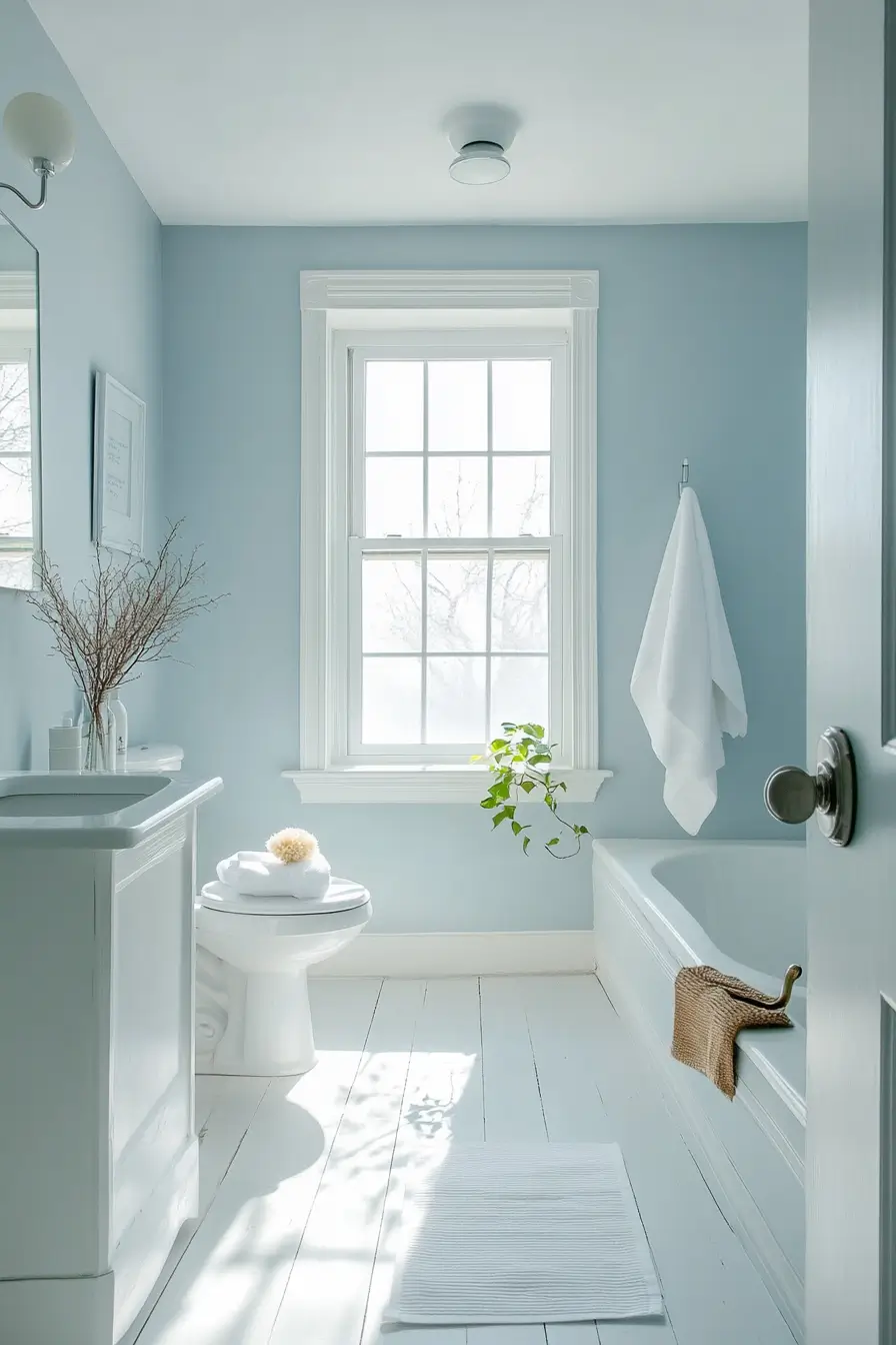 Light Blue Bathroom remodel