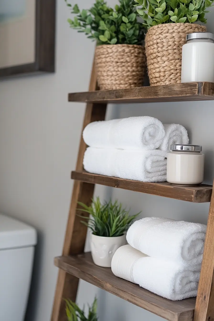 Creative small bathroom storage